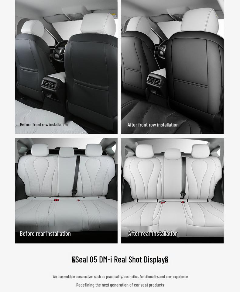 BYD Sea Lion 06 Leather Seat Covers - 2026 DM-i 310 Flagship Model, Custom Full Coverage.