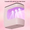 USB Nail Drying Lamp New Mini Rechargeable Timed Display UV LED Lamp Quick Drying For Gel Nail Polish Dryer Home Travel Use