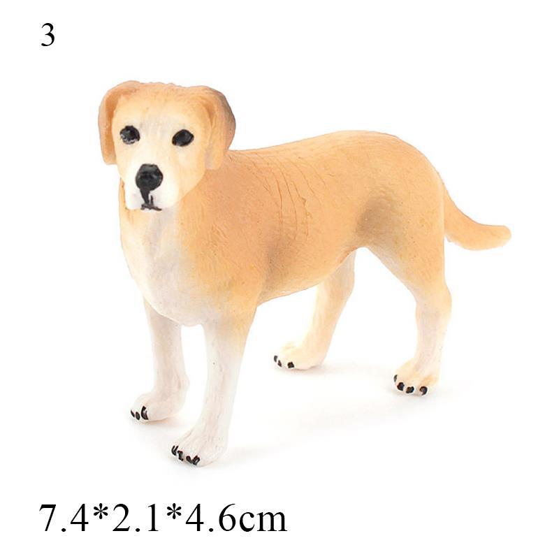 Mini Cute Vivid Dog Figurine Home Decor Simulation Mini Dog Model Miniature Dog Living Room Desktop Ornament Bonsai Decoration