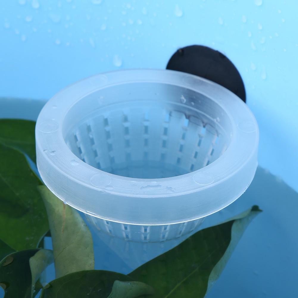 20 Stück Beutel Fisch Lebendfutter Rote Mückenlarven Fütterung Aquarium Becken Kegelfutterspender mit Saugnäpfen