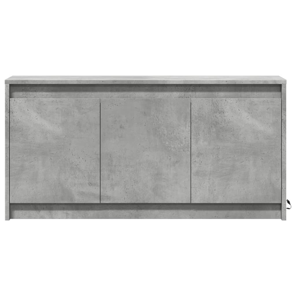 TV Cabinet with LED Lighting Concrete Grey 100 x 34 x 50 cm