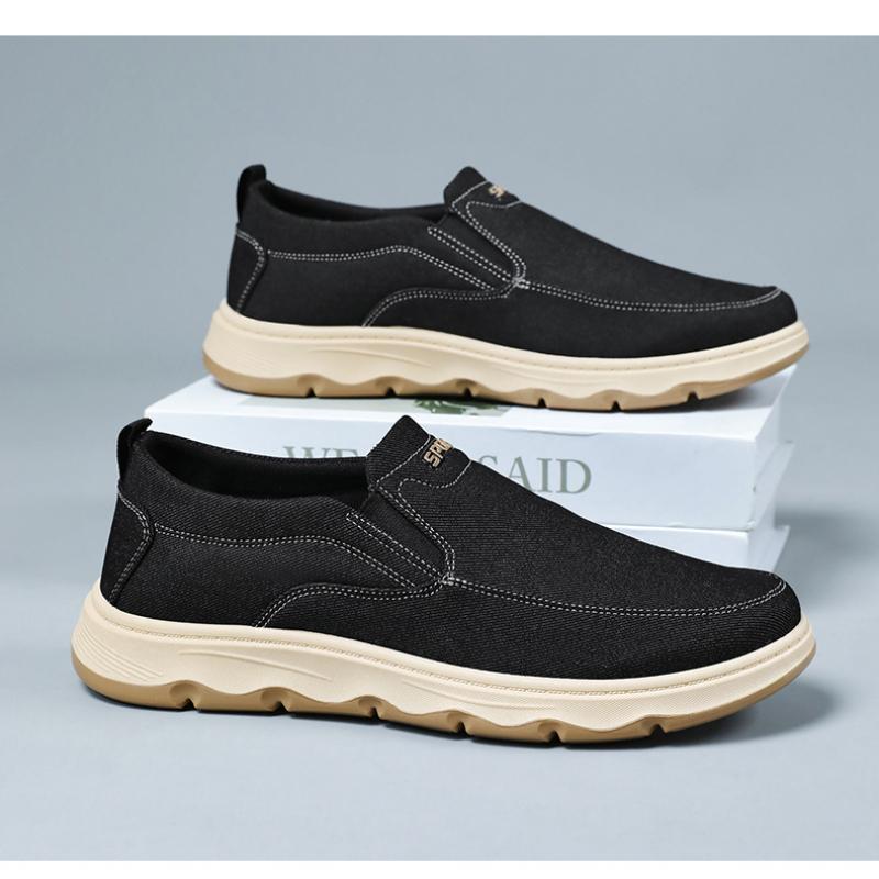 Classical Men's Casual Shoes Comfortable Male Sneakers Loafers Outdoor Walking Shoes for Men Luxury Canvas Shoes