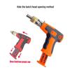 Multi-Angle Ratchet Screwdriver Set with Gun-Shaped Handle and Chrome Vanadium Steel Bits - Versatile Household Repair Tool.