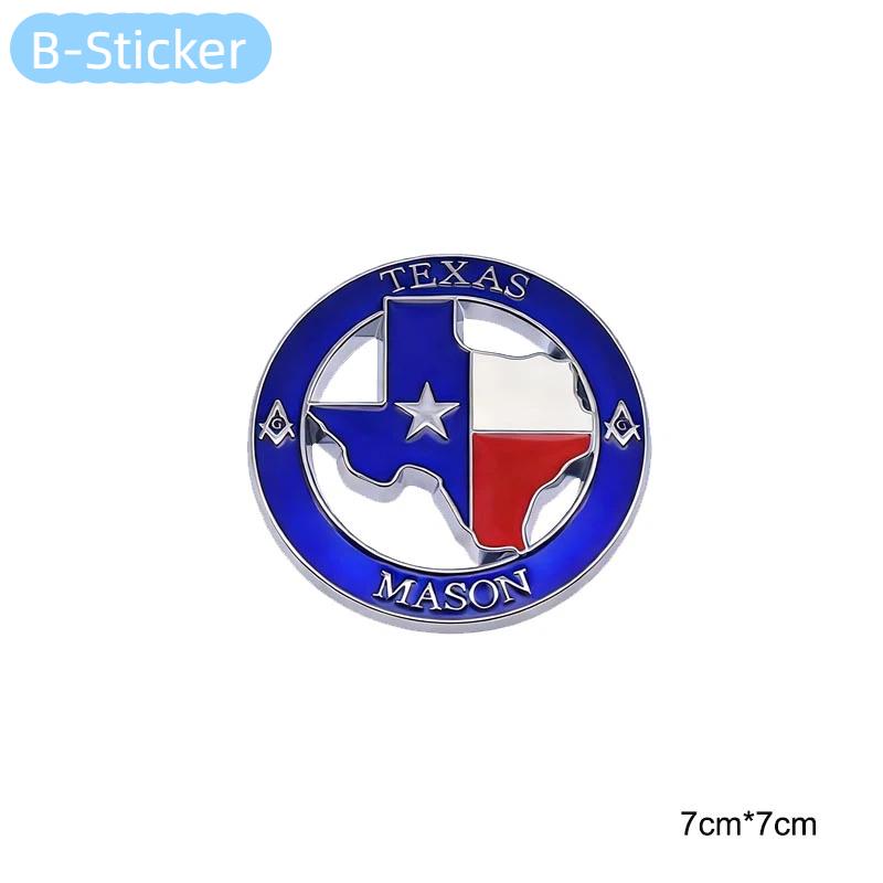 3D Metal Texas Badge For Vehicle J-EEP Wrangler R-aptor SUV Modification Accessories