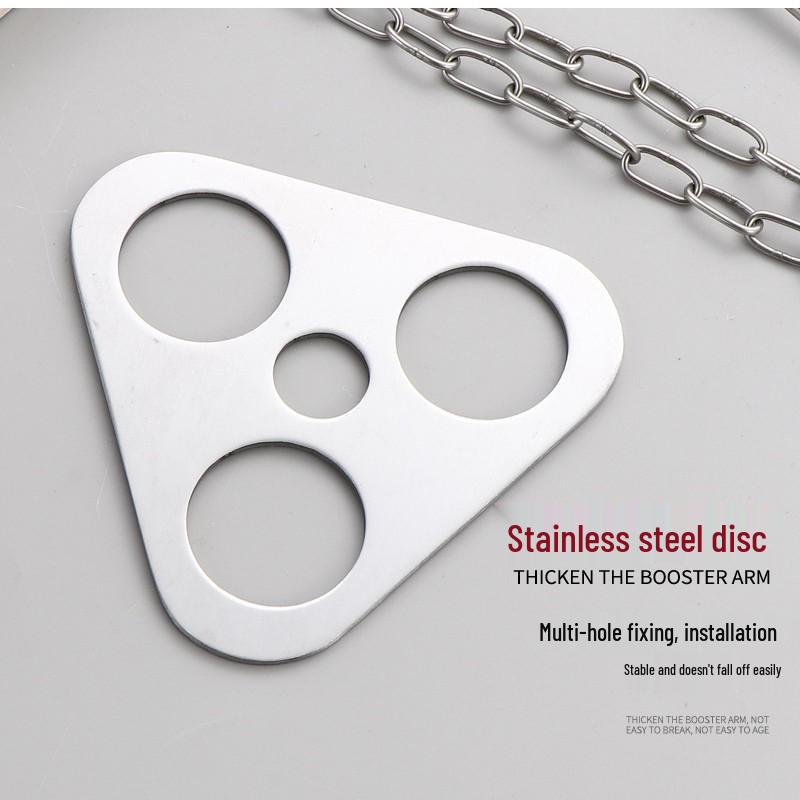 Stainless Steel Portable Camping Tripod Pot Stand with Hanging Ring