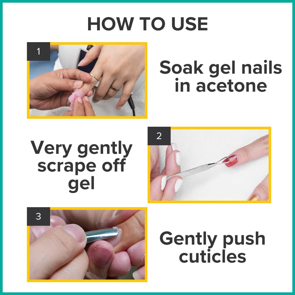 Rui Smiths Pro Cuticle Pusher Stainless Steel Manicure Tool Style 101 2-End - -