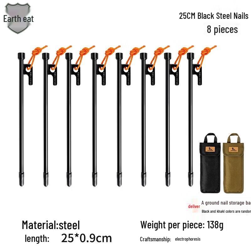 Outdoor Tent & Canopy Pegs with Wind Ropes Set