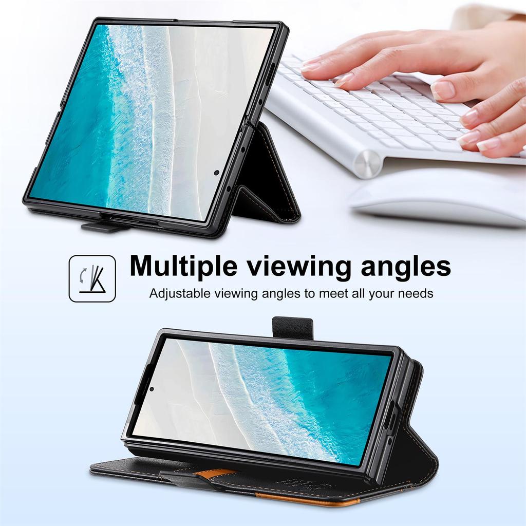 Magnetic Flip Card Slot Case for Samsung Galaxy Z Fold Series (3 to 7)