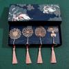Hollow Tassel Metal Hollow Book Mark Sunflower Pagination Mark Creative Book Clip  School Supplies