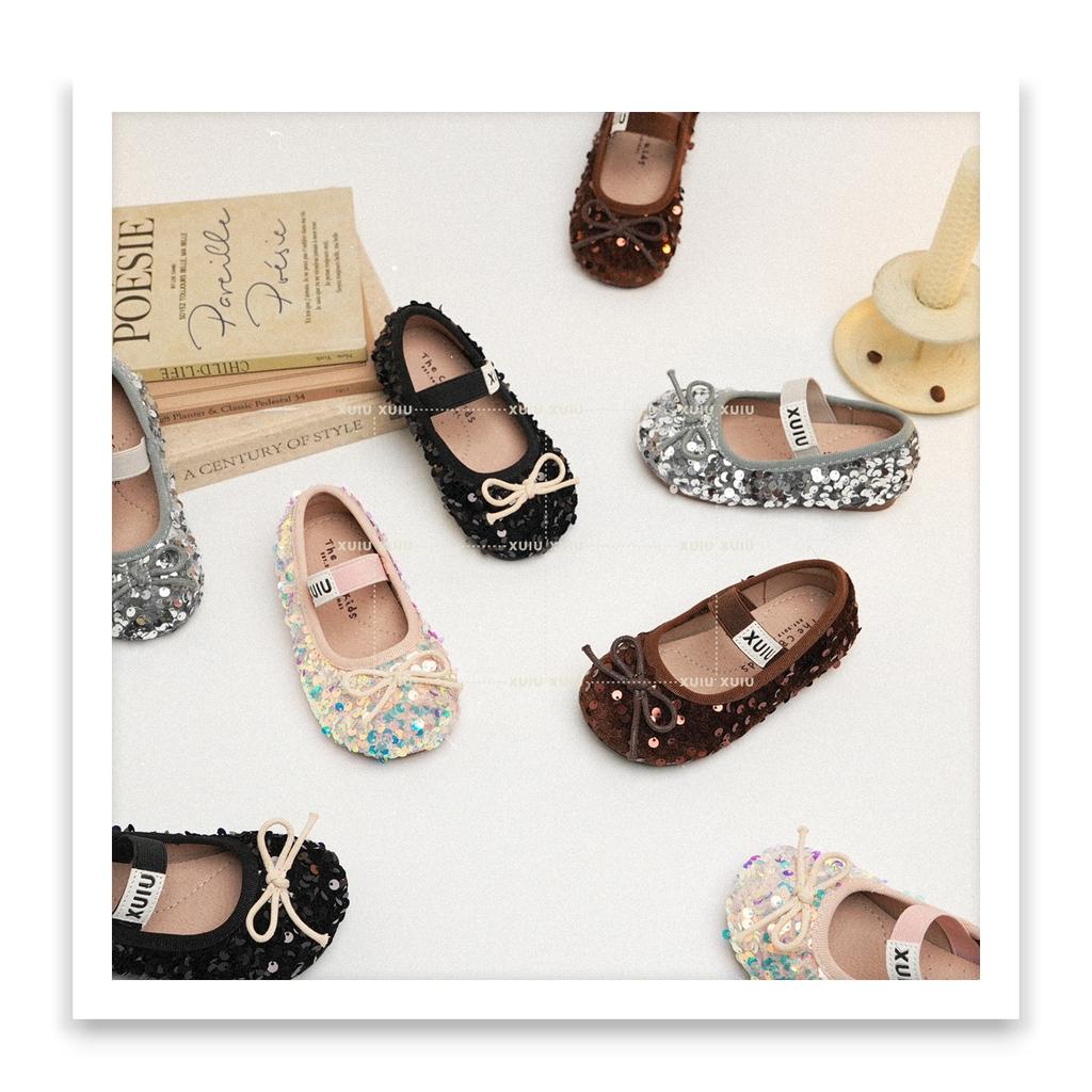 XSHX "Bling Bright" 25New Miao girls ball shoes leather shoes spring and autumn Velcro [Wenzhou shoes]