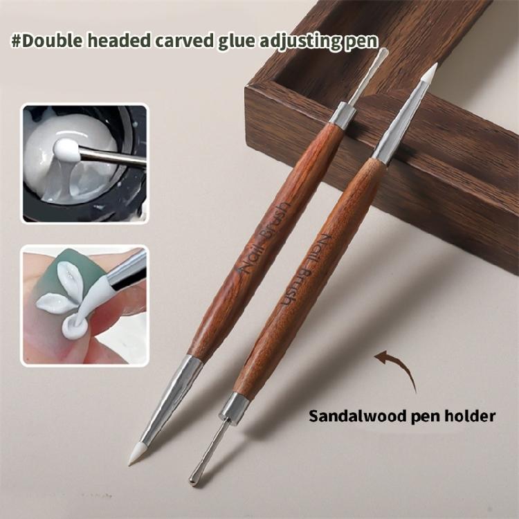Multifunctional Nail Art Pen Double Headed Designs Rhinestones Picking Tool Manicure for Gel Polish and Small Detail