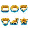 Stainless Steel Sandwich & Cookie Cutter Set - DIY Baking Tools for Bread & Toast