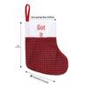 New Cross-Border Christmas Stockings: Festive Red English Letter Party Pendants for Kids