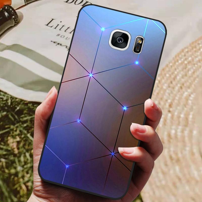 For Samsung Galaxy S7 Edge Silicone Case Cute Pattern Soft TPU Phone Cover For Samsung Galaxy S6 S7 S 7 Edge Back Cover Bumper