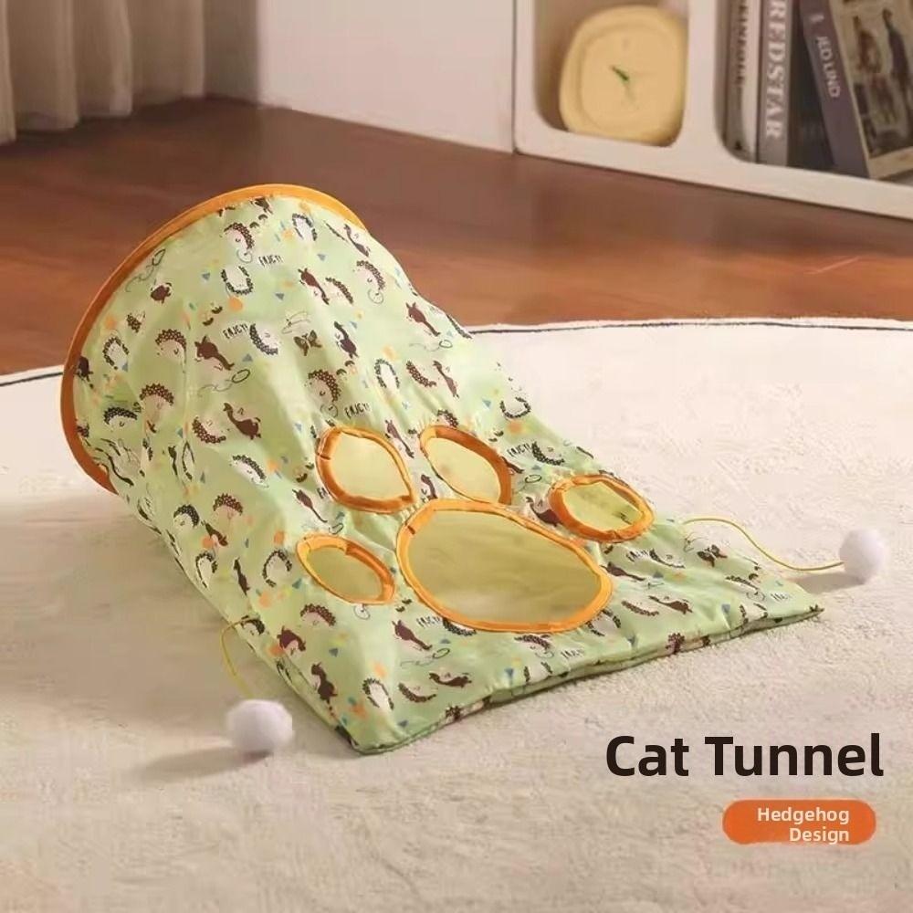 

Bite Resistant Cat Toys Drill Bag Collapsible Cat Interactive Toy Cat Tunnel Bag Pet Supplies Style 1