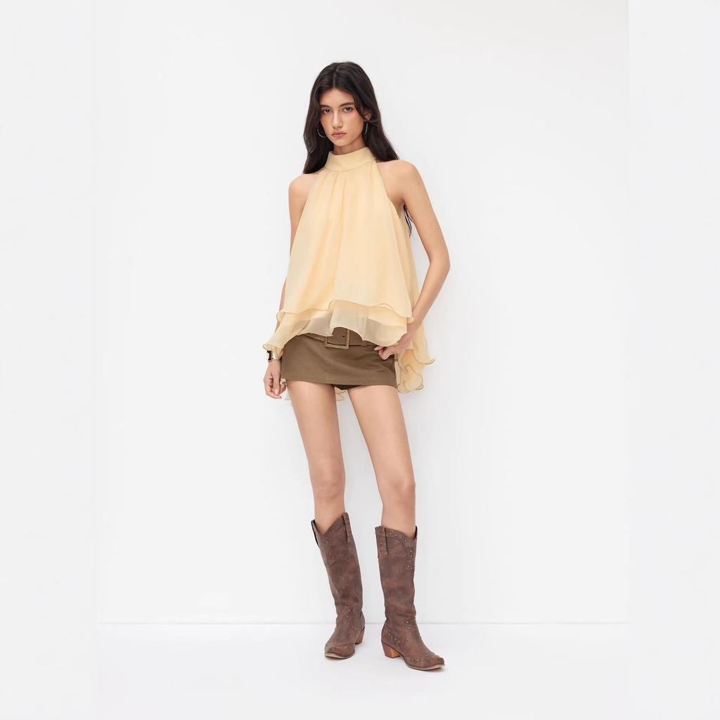 Women's Stylish Irregular Loose-Fit Top - Flattering, Lightly Mature Design