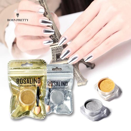 

ROSALIND 2g Блестящие ногти Украшения Зеркальный нейл-арт Порошок Пигмент DIY Маникюр Украшение