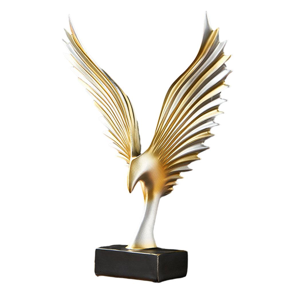 Resin Eagle Sculpture, 3D Statue Decor, Photo Props Living Shelf Home Decor Outdoor