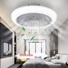 Ultra-Thin Inverter Ceiling Fan Light - Modern Minimalist Design for Bedroom, Dining, and Living Room