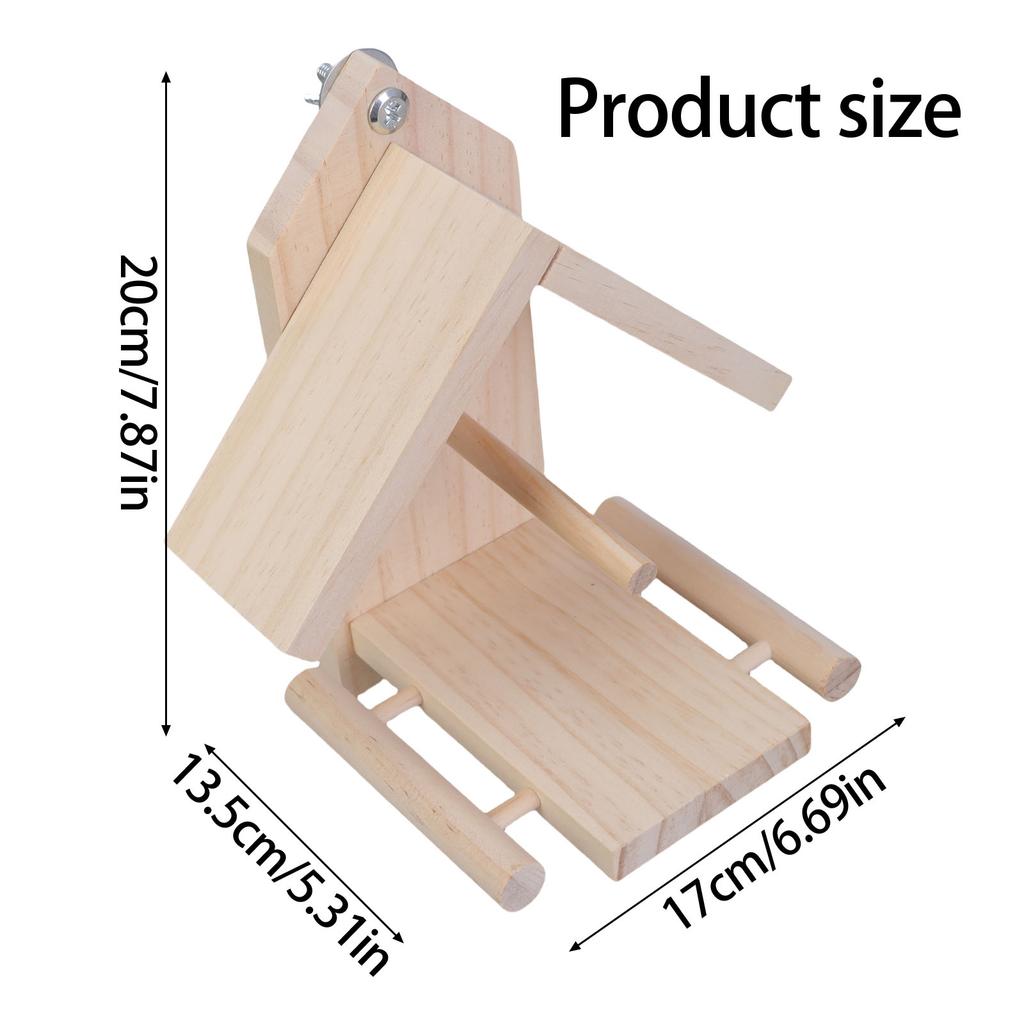 Bird Perch Feeder Molar Stand for Parrots Conure Supplies Budgies Grinding Scratchers for Small Medium Parrots Toy