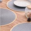 Middle East Style Woven Placemat Heat Insulation Round Dining Mat  Kitchen Supplies