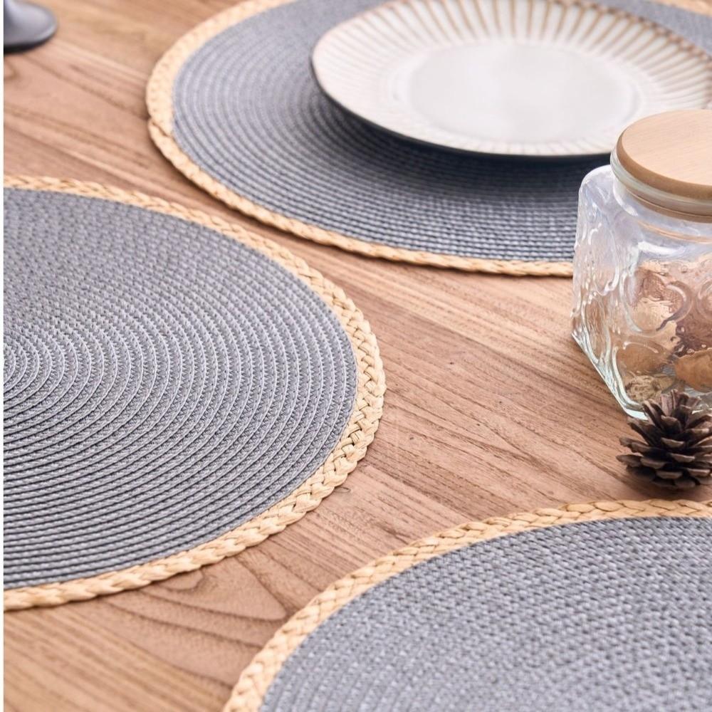 Middle East Style Woven Placemat Heat Insulation Round Dining Mat  Kitchen Supplies