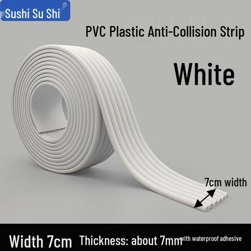 PVC Corner Wall Protector Strip 7cm W x 7mm T x 20m L