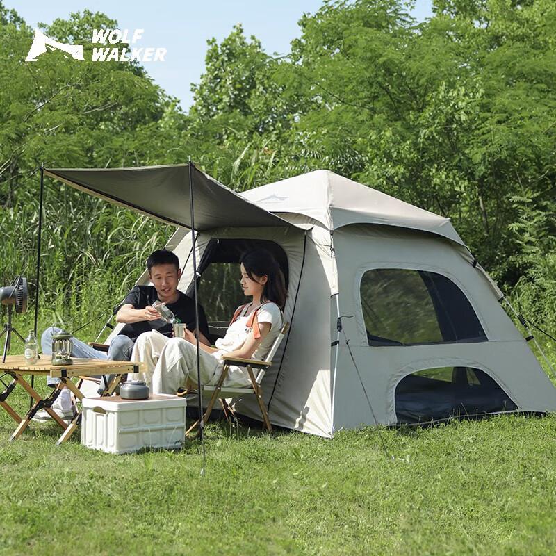 Wolf Walker Automatic Pop-Up Camping Tent Large Blackout Tent