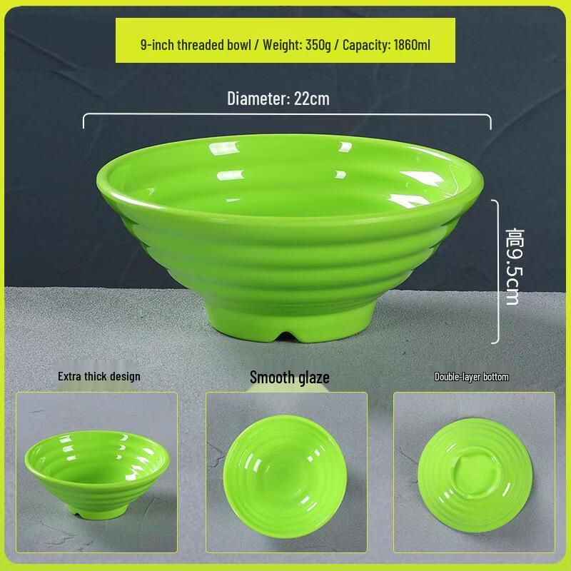 Cheng Shengyu Melamine Threaded Dining Bowl