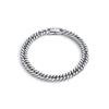 Bracciale a doppia fila intrecciato in acciaio inossidabile con chiusura magnetica in lega a squama di pesce anteriore e posteriore con gioiello a chiglia Nuovo modello