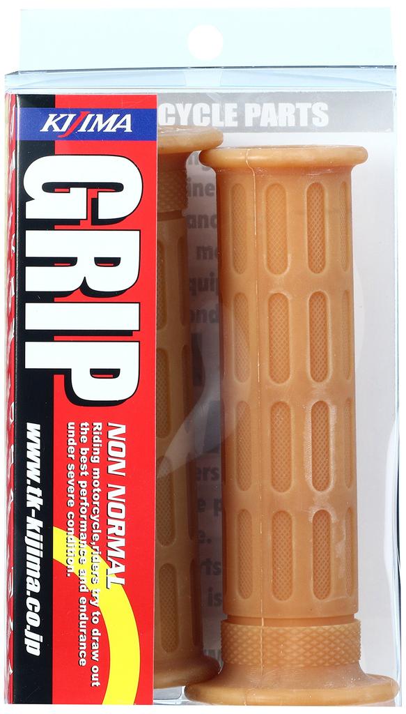 Kijima Motorcycle Bike Parts Grip Rubber Raw Rubber 125X22.2mm Penetration Type 201-104