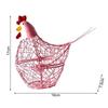 Iron Wire Easter Eggs Storage Containers Farmhouse Style Egg Holder Hen Shape Egg Baskets  Fruit
