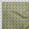 oneOone Cotton Flex Pear Green Fabric Leaves Craft Projects Decor Fabric Printed By The Yard 40 Inch