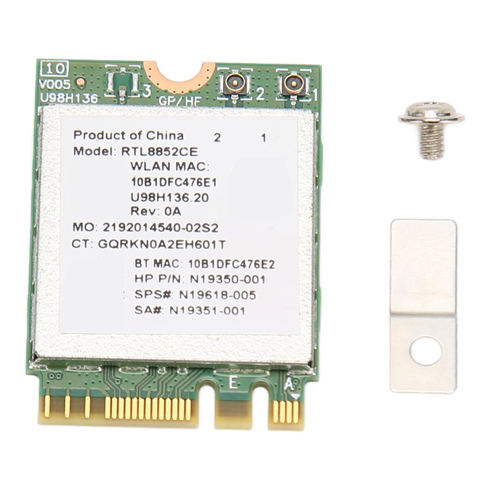

WiFi 6E Wireless Card 2.4GHz 5GHz 6GHz 5374Mbps NGFF BT5.3 Low Delay Wireless Network Card for Computer Networking