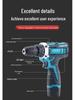 12V Rechargeable Handheld Drill & Screwdriver Set with Two-in-One Lithium Battery