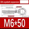 304 Stainless Steel Expansion Bolt with Ring Hook, M6/M8/M10/M12.