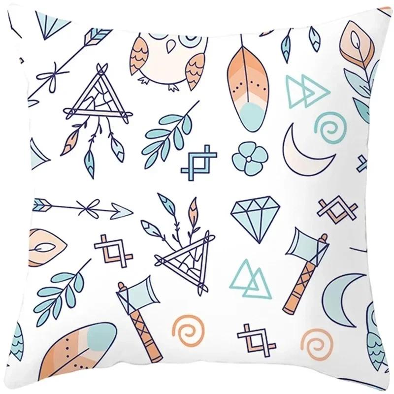 

Роскошная наволочка для домашнего декора, чехол для подушки на диван в гостиную, чехол для подушки с узором «Ночной пейзаж со снежными горами и Авророй» 66x66cm бордовый