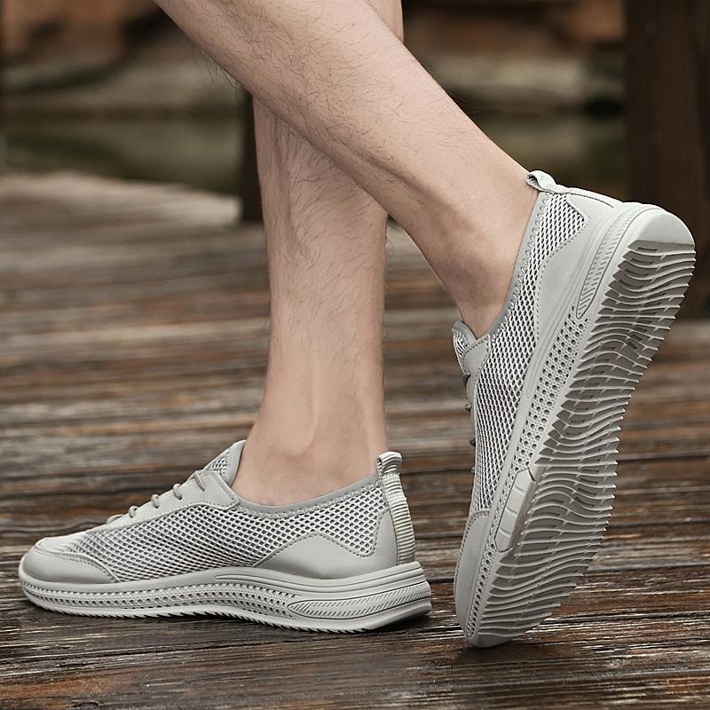 Fashion Men Breathable Mesh Casual Driving Male Shoes All-match Men's Flats Comfortable Sneakers for Men New Soft Lightweight Sneakers