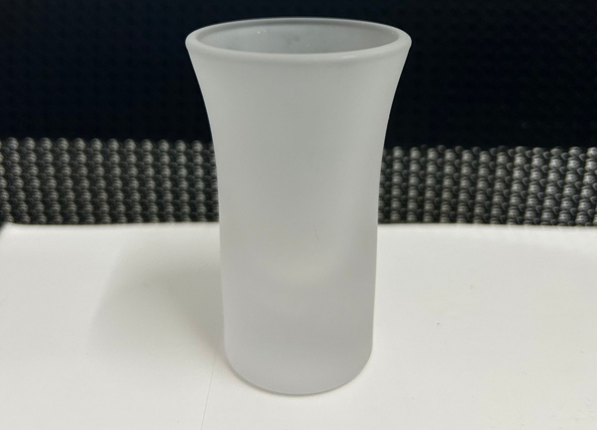 small 1oz 25ml frosted shot glass cup with thick bottom  50ml