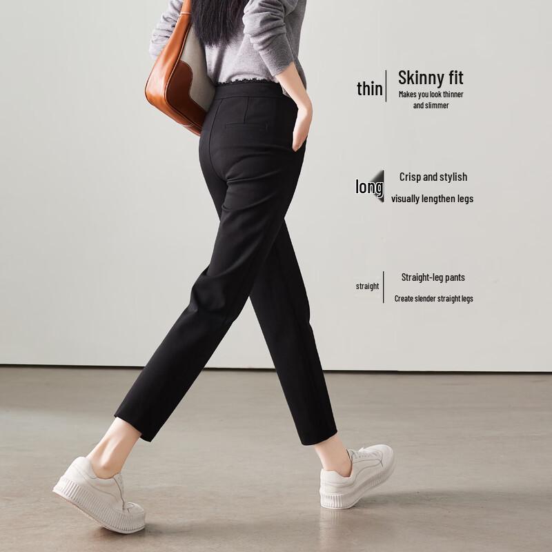 SOFSIL Women s 2026 Spring High-Waist Slim Ankle Pants 29