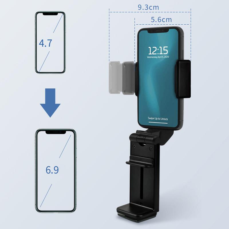 Suport pentru telefon pentru avion Suport portabil de călătorie Birou Zbor Pliabil, reglabil, rotativ, pentru selfie, Suport pentru scaun pentru tren.
