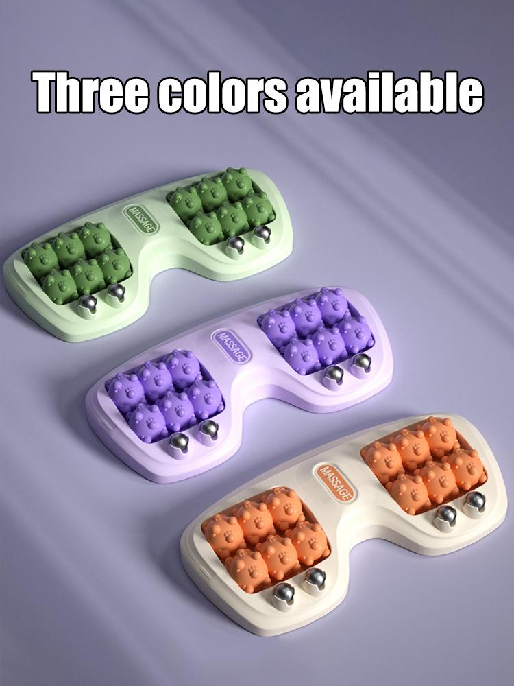 Foot Roller Massager Foot Massage Magnetic Bead Roller Multi-Point Foot Massage Foot Therapy Rubbing Foot Massager Tri Color
