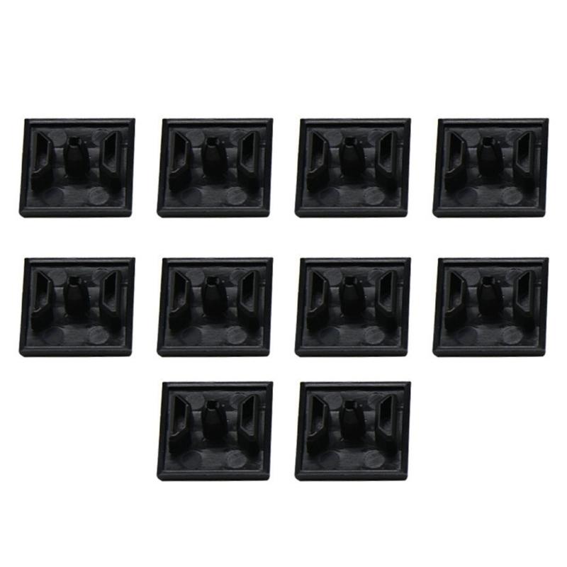 

10PCS Black ABS V Slot End Caps For EU Standard 20x20mm Aluminum Extrusion Dustproof Edges Protectors 3D Printer Accessories 1