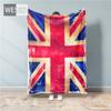 Bettüberwurf mit britischer Flagge, Retro-Stil, Einzel- und Doppeldecken, modische Flanell-Decken, dekorative Sofadecke, Reise- und Nickerchen-Mehrzweckdecke