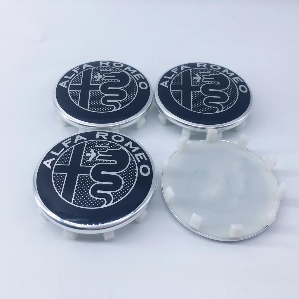 Voor Alfa Romeo 2026 Hete Sticker 4 Stuks 60MM 10-pins Auto Wielnaafkappen Badge Velg Covers Voor Alfa Romeo Giulia Stelvio Gi