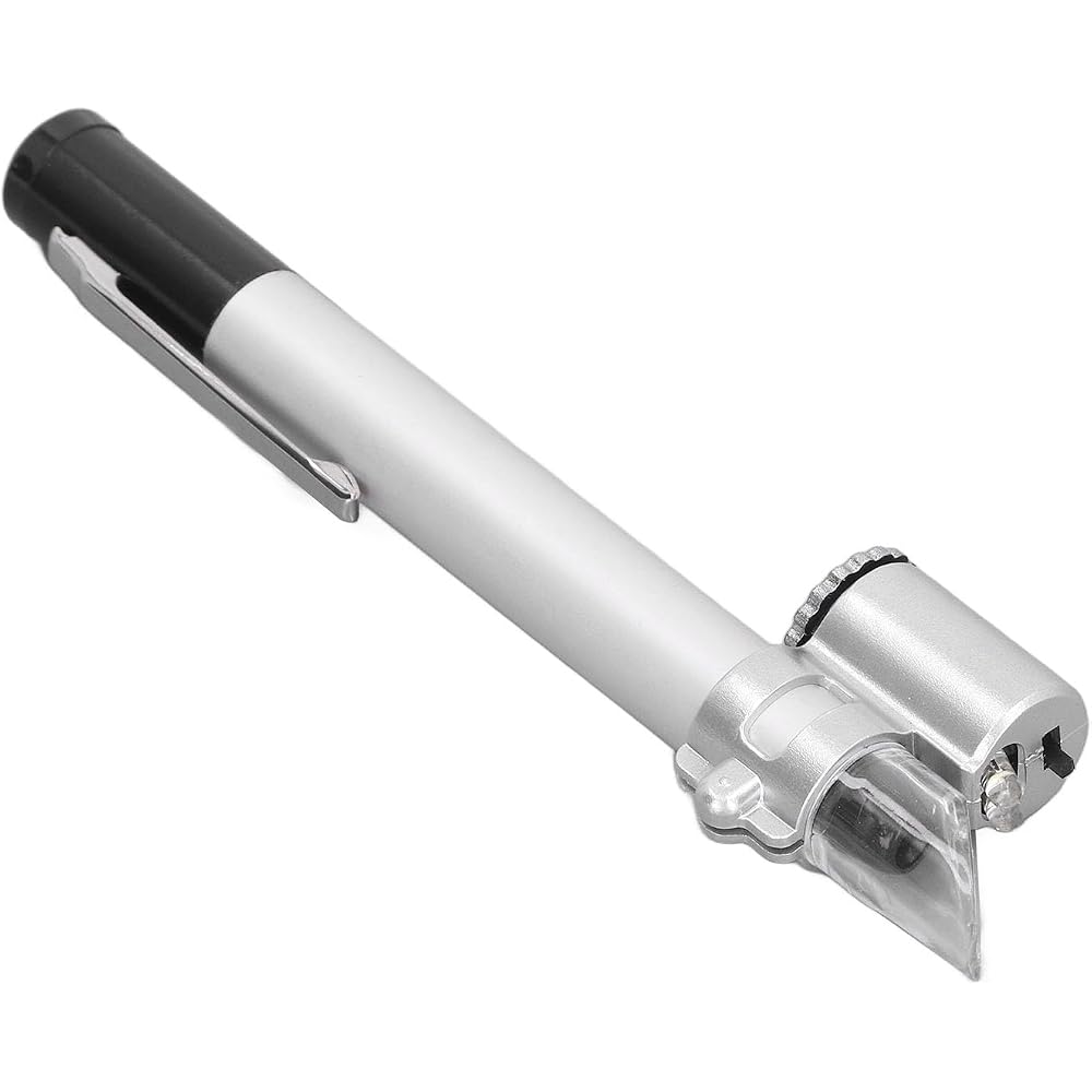 50x Microscope, Lightweight and Accurate Measuring Pen Microscope with Scale for Jewelry Shops