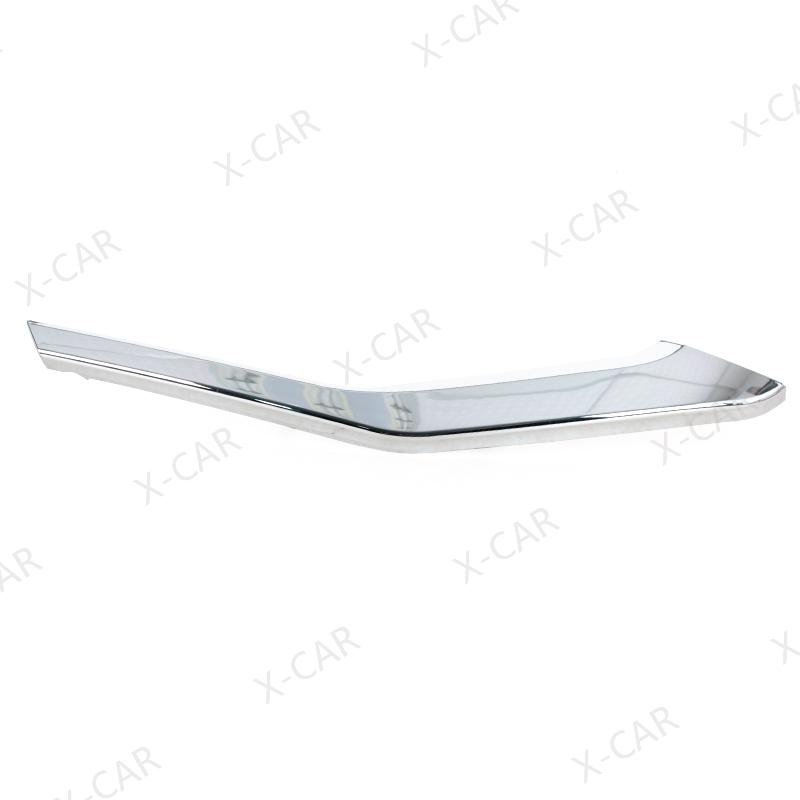 Front Bumper Headlight Foglamp Lower Chrome Trim Strip Molding Decorative Cover Lid For Mitsubishi Eclipse Cross 2018 -