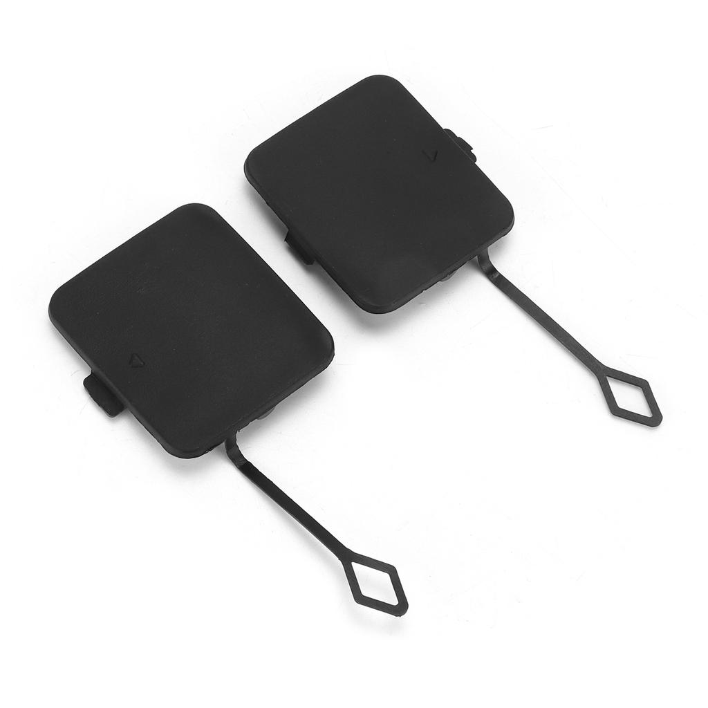 2pcs Rear Bumper Tow Hook Cover Cap 51127272415 ABS Black Replacement for X3 F25 2011‑2014