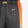 Nike X NBA Color Block Brown Printed Striped Basketball Shorts SW Fan Edition Orlando Magic Men shorts DB4146-060