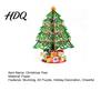 Office Desktop Christmas Ornament 3D Puzzle Paper Tree Decoration Holiday Ornaments Festive Party Table Centerpiece with Star Topper And Gift Box for